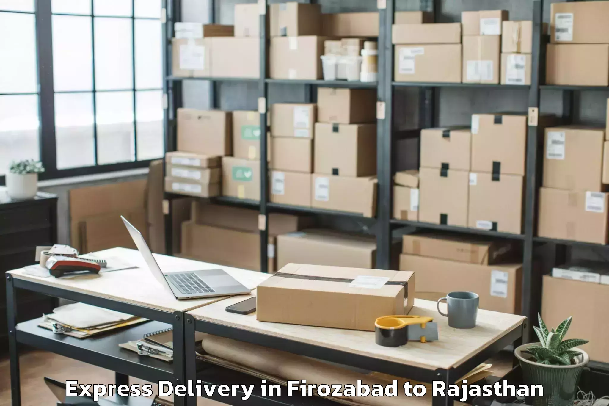 Top Firozabad to Rajgarh Rajasthan Express Delivery Available